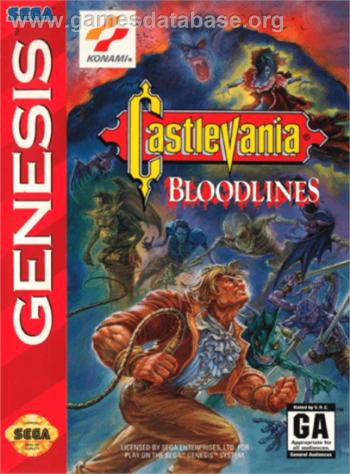 Cover Castlevania - Bloodlines for Genesis - Mega Drive